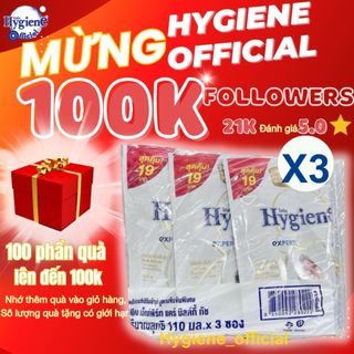 Nước xả vải Hygiene nội địa Thái Lan set 3túi x 110ml lưu hương lâu hơn ,đậm đặc hơn
