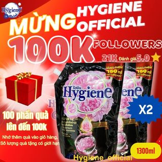  2 túi nước xả Hygiene Expert Care 1100ml - 1300ml Hygiene Official