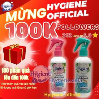Nước xịt thơm chống nhăn quần áo Hygiene Thái Lan 220ml hương nước hoa
