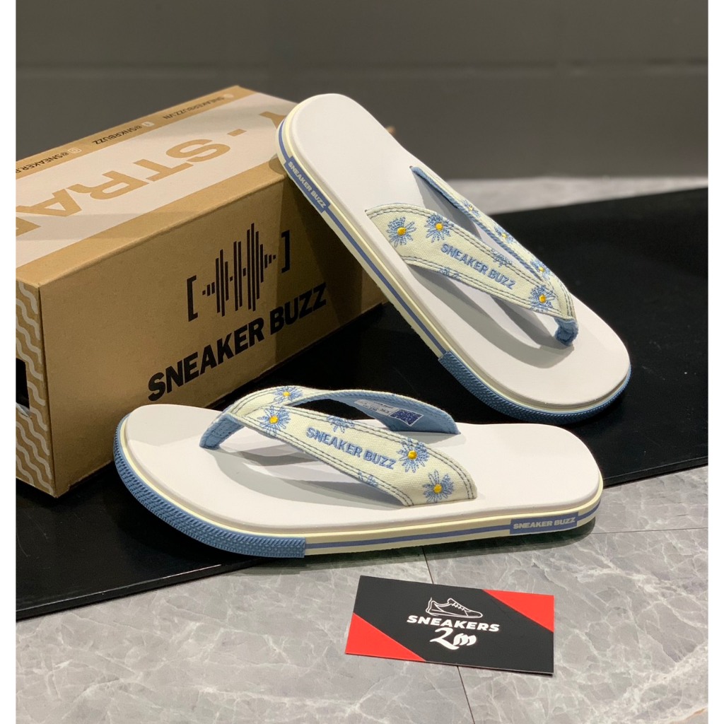 2M Sneaker - Dép sneaker buzz Trắng Hoạ Tiết Hoa