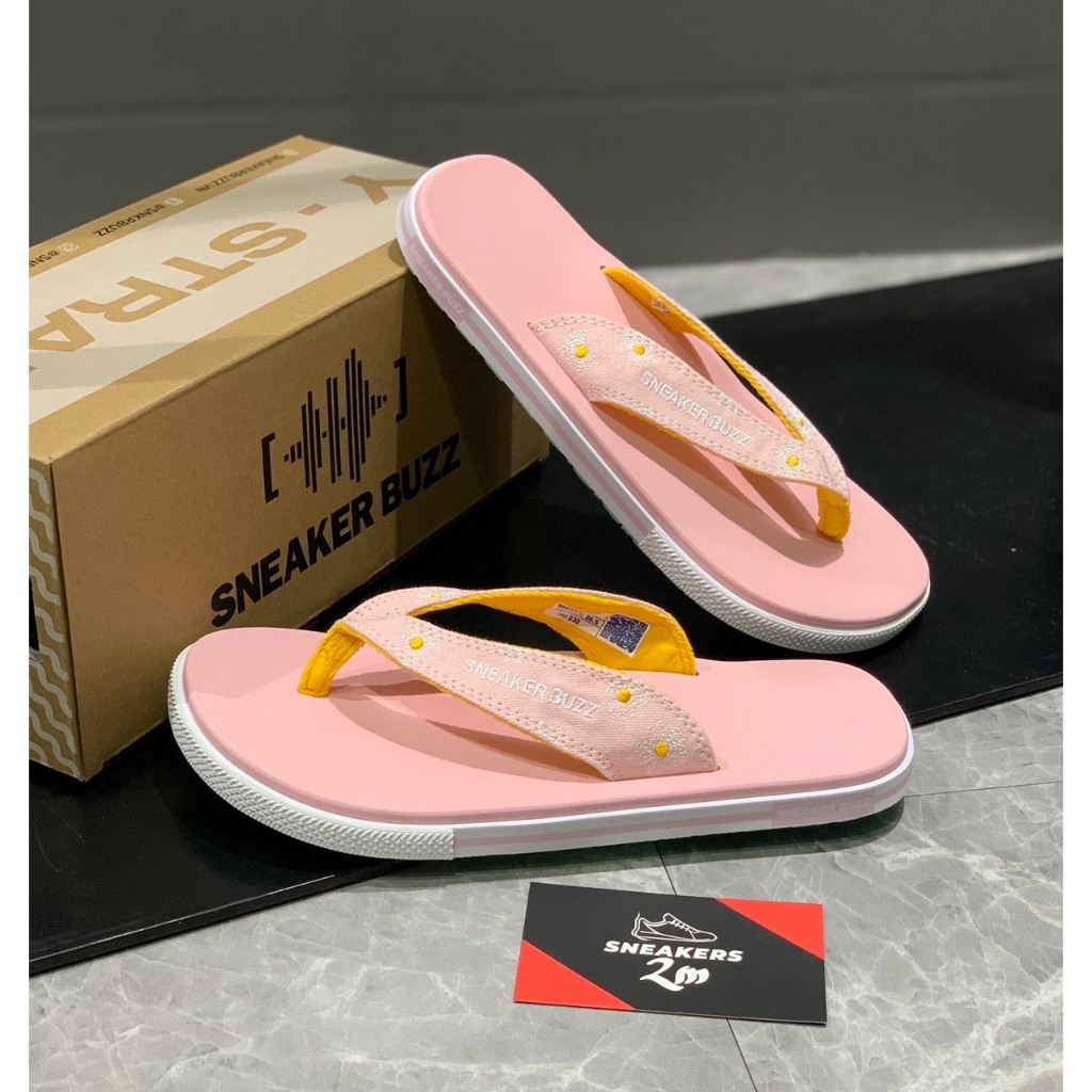 2M Sneaker - Dép sneaker buzz Hồng Mint Hoạ Tiết Hoa