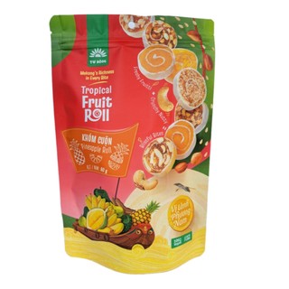 Khóm Cuộn - Làm Từ Trái Cây Miền Tây, Ít Đường, Dẻo Giòn - Đặc Sản Chánh Gốc Đồng Tháp - Tư Bông