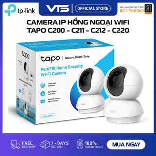 Camera WiFi TP-Link Tapo C200 / C211 / C212 / C220 Xoay 360 Độ, Đàm Thoại 2 Chiều - Chính Hãng TAPO TPLINK - VTS Smart