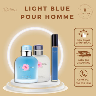 (MẪU THỬ) Nước Hoa Nam Light Bluee Pour Homme TomLux 10ml