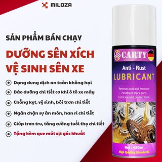 Dưỡng Sên Xe Máy - Rửa Sên Xe Máy - Bôi Trơn Chi Tiết Cơ Khí - Vệ Sinh Nhông Xích Xe Đạp - Tăng Vòi - Anti Rust