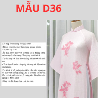 RẬP GIẤY A0 ÁO DÀI DÁNG SUÔNG-D36