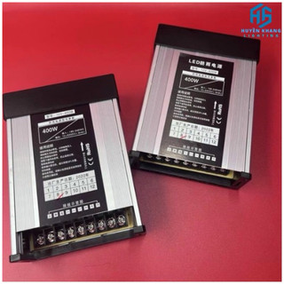 Nguồn 12v 33a dùng được ngoài trời, công suất 400w vỏ nhôm có quạt tản_ đèn led trang trí