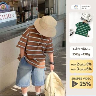 Áo thun bé trai cộc tay size đại 50kg Magickids áo phông cho bé chất cotton thoáng mái Quần áo trẻ em mùa hè AO24019