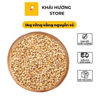 1kg vừng vàng nguyên vỏ nhà trồng