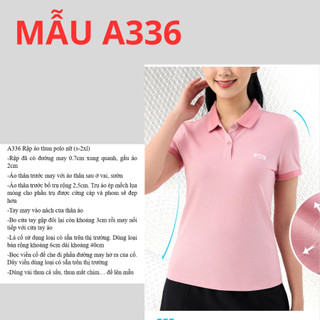 RẬP GIẤY A0 ÁO THUN POLO NỮ - A336