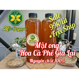 Mật ong hoa cà phê Gia Lai nguyên chất 1L - Mộc Organic