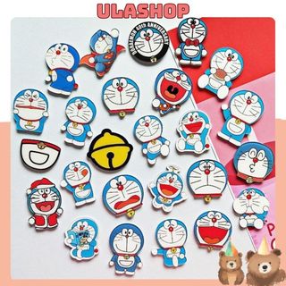 ULAPK068 PIN STICK CÀI ÁO, KHUY CÀI TRANG TRÍ BALO, TÚI VÍ HÌNH DORAEMON DỄ THƯƠNG