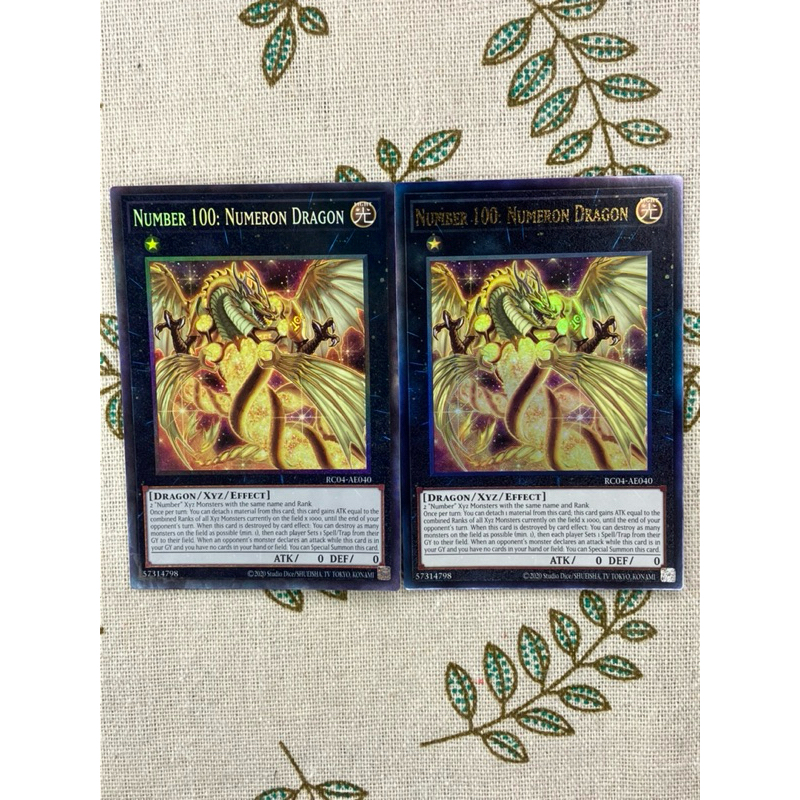 [LiLy_Yugioh] Lá bài RC04-AE040 Number 100: Numeron Dragon