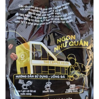 TÚI ĐEN [THE COFFEE HOUSE 480g / 30 gói] CÀ PHÊ ĐEN ĐÁ (Gu Việt cực mạnh) [VN] 2 in 1 Instant Milk Coffee
