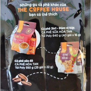 TÚI ĐEN [THE COFFEE HOUSE 480g / 30 gói] CÀ PHÊ ĐEN ĐÁ (Gu Việt cực mạnh) [VN] 2 in 1 Instant Milk Coffee