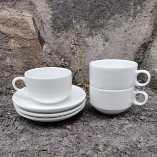 😁😋👉1 Tách Vuông Hay 1 Dĩa Lót Sứ Trắng Size Lớn👈😋😍 (Giá Sản Phẩm chỉ chọn 1 trong 2.)
