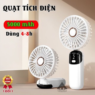  Quạt gấp gọn S5 sạc pin quạt cầm tay nhỏ gọn tiện dụng mang đi 5 mức gió 
