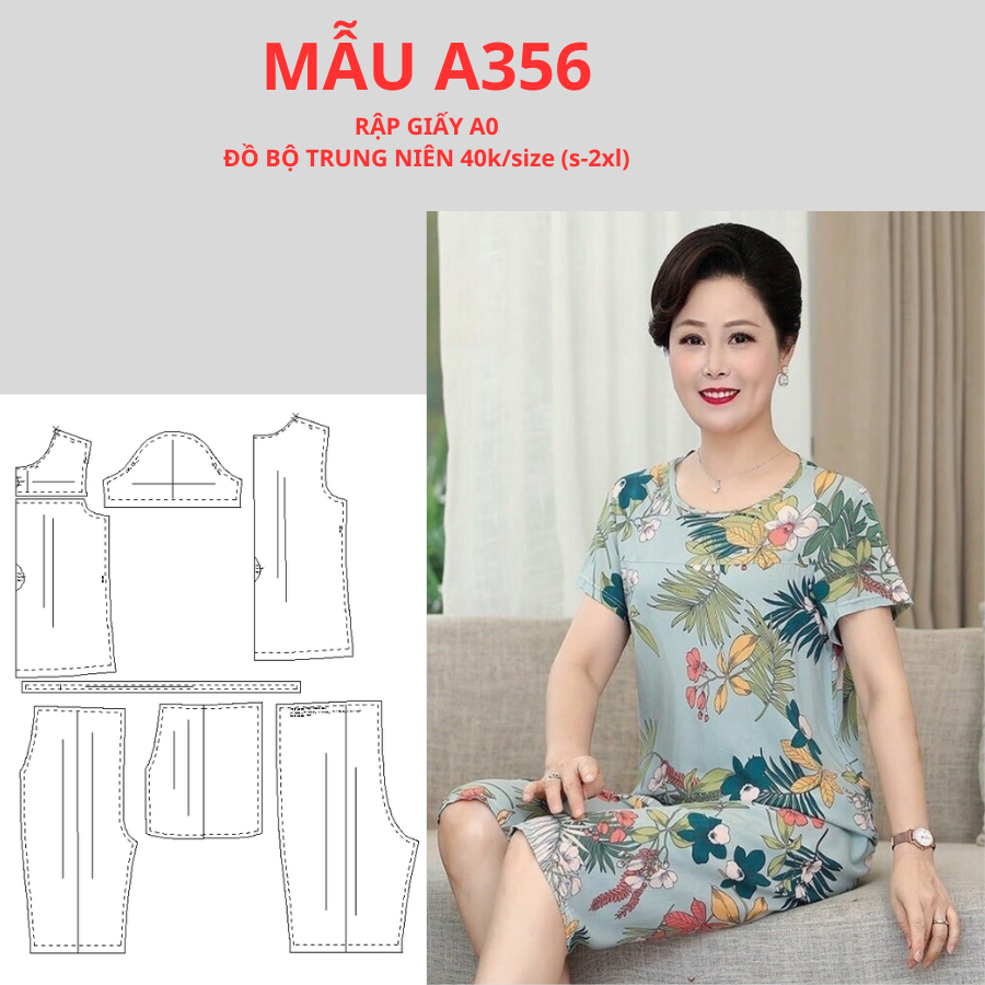 RẬP GIẤY A0 ĐỒ BỘ TRUNG NIÊN-A356