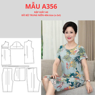 Rập giấy a0 đồ bộ trung niên-a356