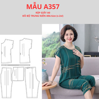 Rập giấy a0 đồ bộ trung niên-a357