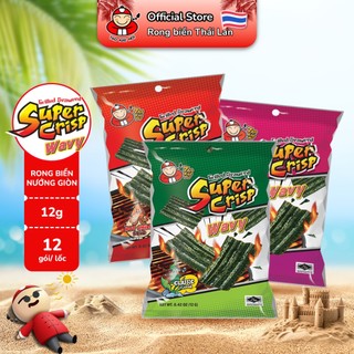 [GÓI LẺ] Snack Rong Biển TaoKaeNoi SUPER CRISP 12G Nhiều Vị Lựa Chọn Ăn Vặt