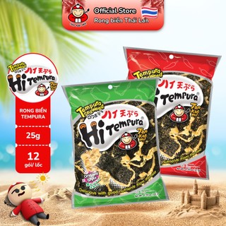 [GÓI LẺ] Snack Rong Biển Ăn Liền Thái Lan Hi Tempura Taokaenoi 25G Nhiều Vị Lựa Chọn Giòn Tan
