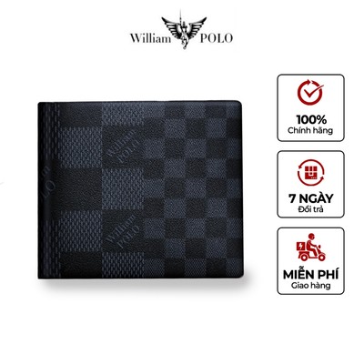 Ví da nam WILLIAMPOLO chính hãng, chất liệu da cao cấp, gia công tỉ mỉ kèm hộp và túi POLO231629