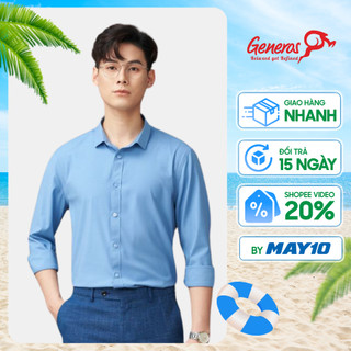 Áo sơ mi nam Bamboo GENEROS AM101 Áo sơ mi Hàn Quốc form slimfit ôm vừa