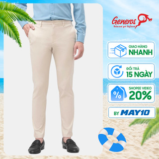 Quần nam kaki GENEROS 020122449MF#6 form Slim Fit ôm vừa cotton thoải mái