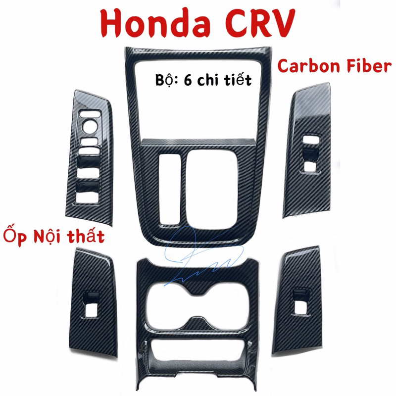 Ốp Nội thất xe Honda CRV 2024 2025 2026 Carbon cao cấp Phụ kiện trang trí