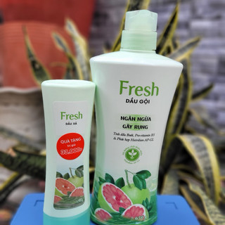 650g- dầu gội tặng xả fresh bưởi giảm gãy rụng và kích thích mọc tóc