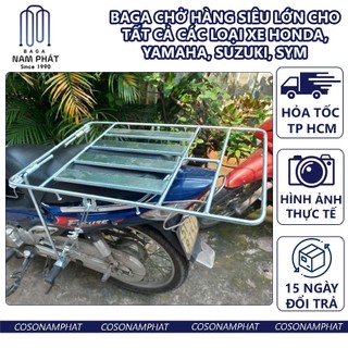 Baga Chở Hàng Sắt Đặc 53cm x 73cm Siêu To Lớn Nam Phát Ba ga Chở Đồ Trở Hàng Paga Bara Ba ra 3ga Cho Hang Thồ