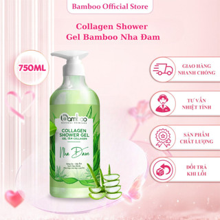 Gel sữa tắm Bamboo nha đam nước hoa, giúp sạch da lưu hương thơm lâu, giúp mịn màng làn da 750ml