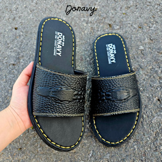 Dép Quai Ngang Da , Quai Dập Vân Crocodile - Hàng Handmade Chắc Chắn D.csdn