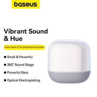 Loa Bluetooth Mini Baseus AeQur V2 | Âm Thanh Vòm 360 Độ, Bass Mạnh Mẽ, Pin Cực Trâu 30 Giờ