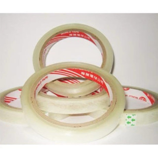 1 cuộn băng keo trong 24mm-100Y dùng dán quà độ dính cao