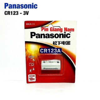 Pin cr123 panasonic 3v lithium vỉ 1 viên - hàng nhập khẩu