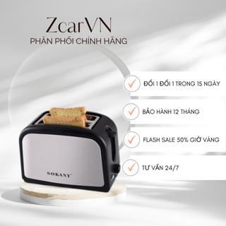 Máy nướng bánh sandwich SOKANY- SK008 công suất 800W, thời gian nướng bánh nhanh chóng, có chức năng rã đông