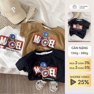 Áo thun bé trai cộc tay Magickids chất cotton thoáng mát thấm hút mồ hôi Quần áo trẻ em mùa hè AO23008