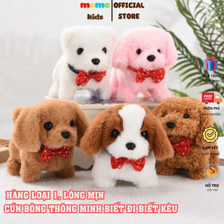 Chó bông biết sủa chó biết vẫy đuôi, chó bông biết đi, Chó chạy bằng pin, biết kêu, vẫy đuôi cực đáng yêu, thú cưng