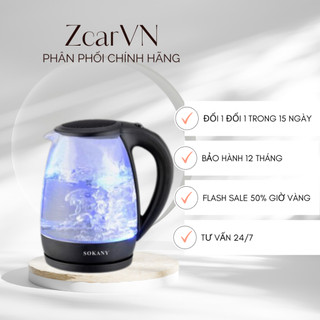Ấm đun siêu tốc SOKANY chế độ tự ngắt khi sôi đảm bảo an toàn cho gia đình - SK601