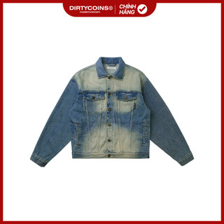 Áo Khoác DirtyCoins Logo Denim Jacket - Blue Wash