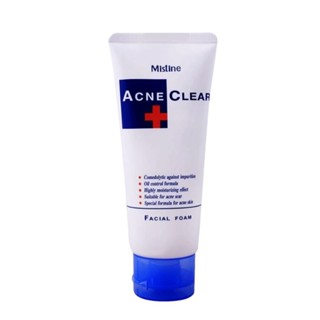 Sữa rửa mặt Acne Clear MISTINE giảm mụn mờ thâm sẹo ,cấp ẩm cho da dầu thái lan 85g