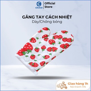 Găng tay chống nóng, găng tay chống nóng nướng bánh, lò vi sóng chuyên dụng siêu dày
