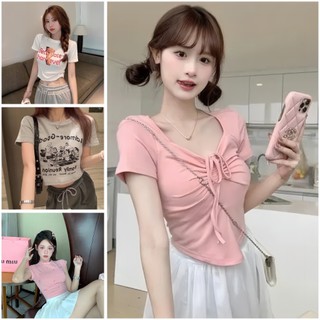 Các mẫu croptop hot hit chất vải cty mịn đẹp form dáng vừa ôm