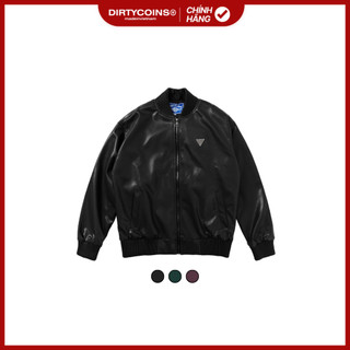 Áo Khoác DirtyCoins Metal Label Leather Jacket
