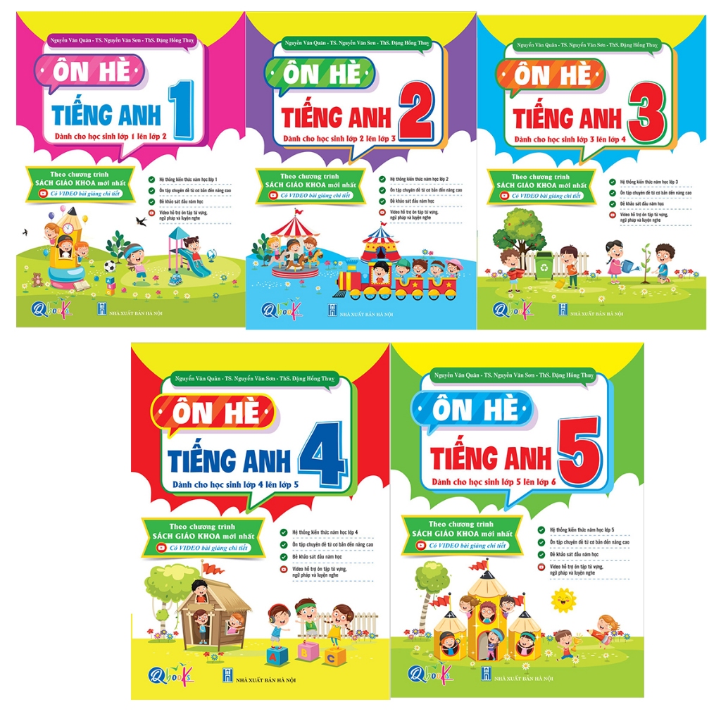 Sách - Ôn Hè Tiếng Anh Lớp 1,2,3,4,5
