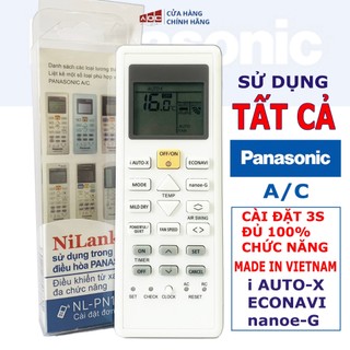 Điều Khiển Điều Hòa ĐA NĂNG PANASONIC sử dụng tất cả điều hòa PANASONIC đời mới và đời trước và dòng inverter