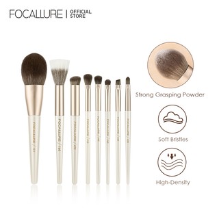 Focallure dụng cụ trang điểm chuyên nghiệp cọ tán phấn mắt cọ dẹt cọ tán phấn phủ