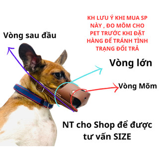 Rọ Mõm Chó Chất Liệu Da PU 2 lớp (KÈM CHUÔNG)